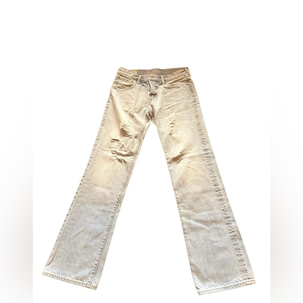 Vintage Abercrombie & Fitch Men's Distressed Jeans Size 30 Blue 32 Inseam